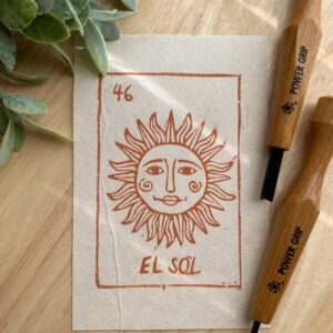 Sun Loteria Card Relief Print