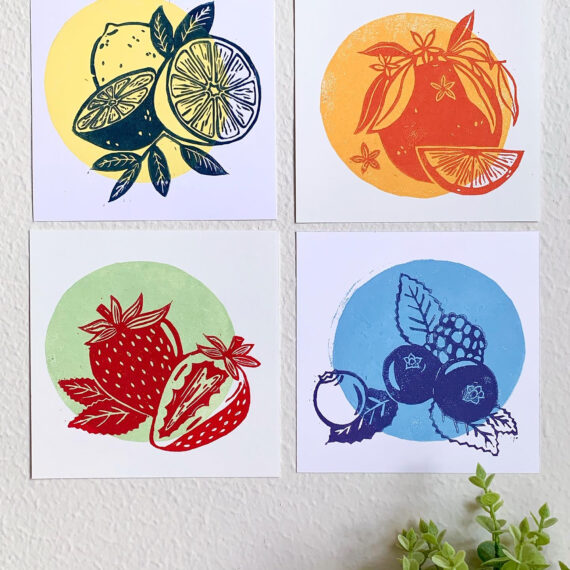 Fruit Relief Prints