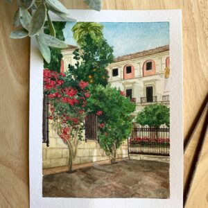 Sevilla, Spain Watercolor Print