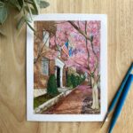 Washington D.C. Watercolor Print