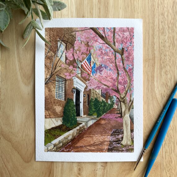 Washington D.C. Watercolor Print
