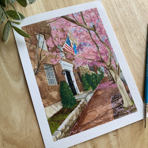 Washington D.C. Watercolor Print